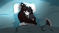 Kitty/Collie cuddles. <3