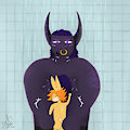 Fluffy chest cuddles~shower edition