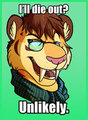 Hipster Sabretooth Tiger