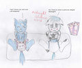 Mid and Snowy get a diaper change by AddyShadows