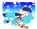 Tuckered out by Bluey