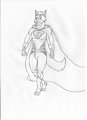 Superwolf - Sketch by Wolfirhart