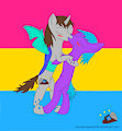 Stallions Making Love (Pansexual Pride). (March 31, 2015) by RetroDesmodus