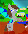 Hi, I'm Dead Cartridge (My Ponysona redesign). (February 2, 2016) by RetroDesmodus