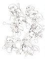 Attack on Flowey - sketch by Droll3