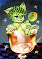 Green Cat by The8Mice