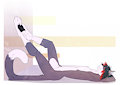 Relaxing Kitty by AFuzzyKitty