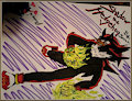 Shadow the hedgehog , with little Sonic on the side . by killerbunny