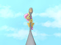 Flutters Clinging to a Lamp