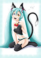 Neko Miku by SweetSilvy