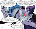 Sibella and Phantasma's foot worship 