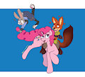 Fox bunny and pony by ER0otter