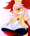 Yukino the Ice Delphox [Alternate color] by AlexBluez