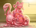If the Pink Mewdra Sloshes You Down... (Vore, Part 1/2) by Mewscaper
