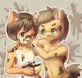 Foodplay with a friend - choco party! by Jimmu