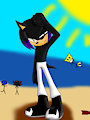 Dimitrio en la playa by Hybrididi