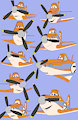 Planes Fanart: Dusty Facial Expressions