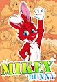 Mikey bunny badge by pandapaco