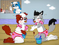 At the beach