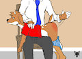 routine spank by furrychrome