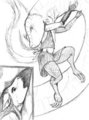 Akkamui Swallowed by a Snake - Sketch