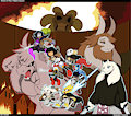 Attack on flowey by Droll3