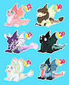 Smol Fat Baby Dragons Adoptables
