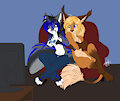 Fighting over tv. by zephyrpanthur