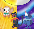 Pokemon Sun and Moon- Starter Pokemon  by MidnightPrime