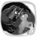 Fel Equestria - Archdemon Cadance and Nebulae Gaze by DarkEquestria