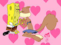 Spongebob x Sandy by Amidnarasu