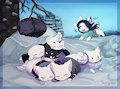 Winter Puppies by myaoduixa