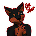 Telegram sticker!  by darkfuzzypaws