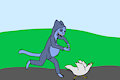 Chasing chickens! by ThePandorax