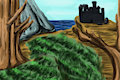 Distant Castle by raletheotter