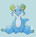 Blue Emerald Dragon by tabisuke
