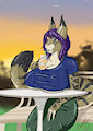 Refreshments after the nature walk - art by Waffleirony