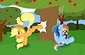 MLP: A Buckin Good Time by feathersnfluff