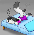 Nari listening to music
