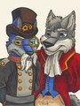 Uncle Silver and nephew Axel.