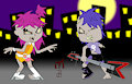 Hi Hi Zombie AmiYumi by Amidnarasu