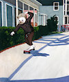 City Sidewalk Skater