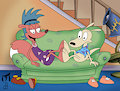 Rocko and Sheila Play Footsies
