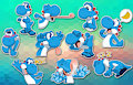 Azul's stickers by pandapaco
