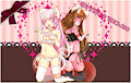 Miri and Michi wallpaper by XMireillechanX