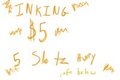 INking $5 Dollars by DigiNeko