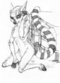 Natalia getting ready for a dive pencils by KibugamiKenzo