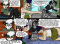 The word refers to him grabbing her tail. by Chucky