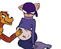 Wolfgang and Nightshade expecting Night Howler by ChelseaCatGirl