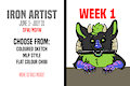 Iron Artist -mlp/chibi/coloured sketches 15$  by stickycrop